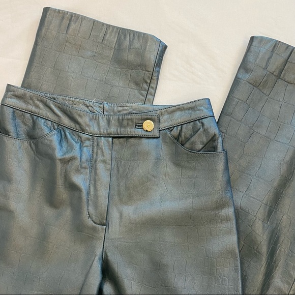 St. John Collection Leather Pants - Picture 4 of 7